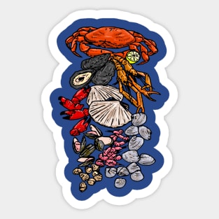 Shell Beach Life Sticker